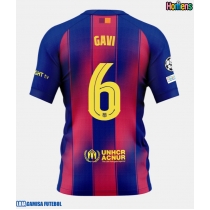 Camisa de Futebol Barcelona Paez Gavi #6 Equipamento Principal 2025-26 Manga Curta